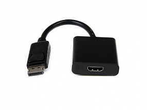 Кабель-адаптер Orient C306 DisplayPort M -> HDMI F, длина 0.2 метра, черный