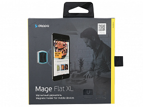 Универсальный магнитный держатель Deppa Mage Flat XL для смартфонов и планшетов, 3М крепление, черный