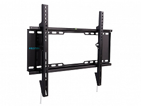 Кронштейн Kromax IDEAL-101 black, для LED/LCD TV 32"-90", max 20 кг, настенный, 0 ст свободы, от стены 30 мм, max VESA 600x400 мм