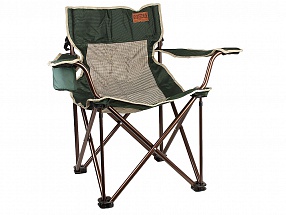 Кресло Camping World Companion S (чехол, подстаканник в подлокотнике, сетчатые спинка и седенье, усиленные ножки, вес 2.6кг, цвет зелёный)