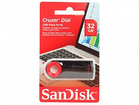 Внешний накопитель 32GB USB Drive  USB 2.0  SanDisk Cruzer Dial (SDCZ57-032G-B35)