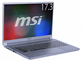 Ноутбук MSI P75 Creator 9SE-1011RU i7-9750H (2.6)/16G/512G SSD/17.3"FHD IPS 144Hz/NV RTX2060 6G/noODD/Win10 Gray