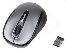 Мышь Microsoft Wireless Mobile Mouse3500 Loch Ness Grey. USB, оптическая/беспроводная (GMF-00289)