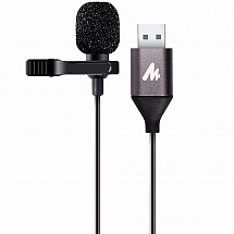 Микрофон MAONO AU-410 USB  петличный (Мет. клипса, порол. насадка, Jack 3,5,мешок для хранения)