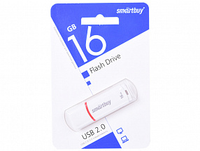 Внешний накопитель 16Gb USB Drive  USB2.0  Smartbuy Crown White (SB16GBCRW-W)