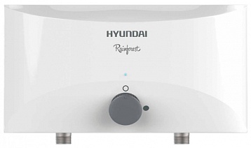 Водонагреватель Hyundai H-IWR1-5P-UI061/CS, Проточный,  2,2/3,3/5,5 квт, плоский, Технология  3D-Guard, 3 мощности, в комплекте кран/душ ,248 х 153 х 