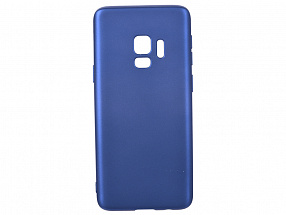 Чехол Deppa Case Silk для Samsung Galaxy S9, синий металлик