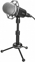 Микрофон TRUST Radi All-round (стрим USB-микрофон,USB и 3,5 мм, Регулировка громкости,отключения звука,высота и угол наклона,кабель 1,8 м)