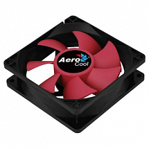 Вентилятор Aerocool Force 8 Red, 80x80x25мм, 1500 об./мин., разъем MOLEX 4-PIN + 3-PIN, 28.3 dBA  