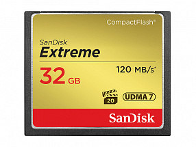 Карта памяти Compact Flash 32Gb SanDisk Extreme 120/85MB/s (SDCFXSB-032G-G46)