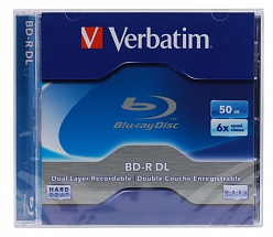 Диск Blu-Ray VERBATIM BD-R 50Gb (43748\747) dual layer 6x Jewel