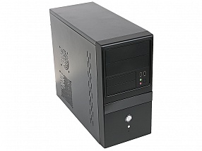 Корпус Powercase PN504 mATX 450Вт USB 2.0, сталь 0.5 мм, БП с вентилятором 12 см, черный