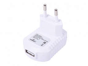 Адаптер питания Cablexpert MP3A-PC-07 100/220V - 5V USB 1 порт, 1A, белый