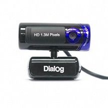 Камера интернет Dialog WC-21U Black-Blue HD, встр. микрофон, UVC, USB