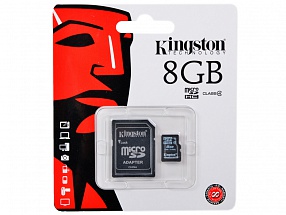 Карта памяти MicroSDHC 8GB Kingston Class4 (SDC4/8GB)