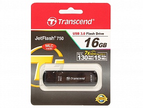 Внешний накопитель 16GB USB Drive  USB 3.0  Transcend 750 (TS16GJF750K)