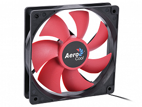 Вентилятор Aerocool Force 12 Red, 120x120x25мм, 1000 об./мин., разъем MOLEX 4-PIN + 3-PIN, 23.7 dBA 