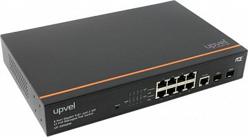 Коммутатор UPVEL UP-309GEW Управляемый L2 8-портовый PoE+ коммутатор 10/100/1000 Мбит/с в стойку 19" c двумя Uplink портами SFP, консольным портом