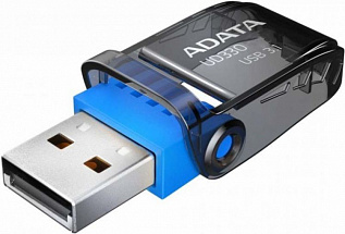 Внешний накопитель 64GB USB Drive ADATA USB 3.0 UD330 черная  AUD330-64G-RBK 
