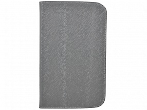 Чехол Jet.A SC7-26 для планшета Samsung Galaxy Tab4 7" из натуральной кожи, Серый/Серый интерьер 