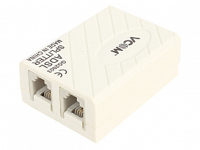 Разветвитель VCOM   AG-ka63 / HL-2003 / VTE7703   ADSL Splitter (AnnexA, вход 1xRJ-12, выход 2xRJ-12) 