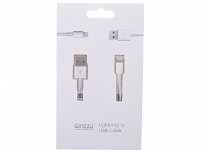 Кабель для Iphone GiNZZU® GC-501W, белый/ подходит для iOS (Lightning)