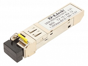Модуль D-Link DEM-302S-BXD/10A1A (10шт. в коробке) WDM SFP-трансивер с 1 портом 1000BASE-BX-D (Tx:1550 нм, Rx:1310 нм) для одномодового оптического ка