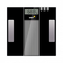 Весы напольные электронные UNIT UBS-2210 (Цвет: Чёрный); стекло, Диагностические, 150кг. 100гр.