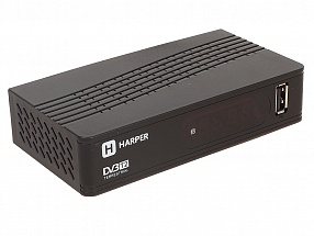 Цифровой телевизионный DVB-T2 ресивер HARPER HDT2-1514 экран, черный,Full HD, DVB-T, DVB-T2, поддержка внешних жестких дисков