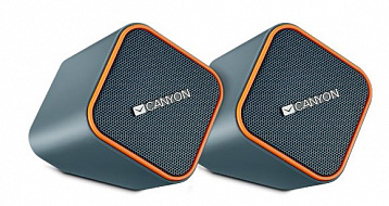 Колонки CANYON CNS-CSP203O Black/Orange (2.5Вx2,USB/DC5V)