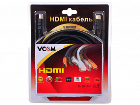 Кабель VCOM HDMI 19M/M ver:1.4-3D, 10m, позолоченные контакты, 2 фильтра  VHD6020D-10MB  Blister