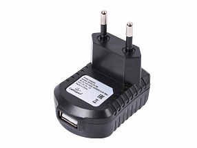 Адаптер питания Cablexpert MP3A-PC-08 100/220V - 5V USB 1 порт, 1A, черный