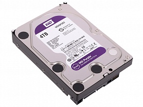 Жесткий диск 4Tb Western Digital WD Purple WD40PURZ, SATA III  5400RPM, 64MB  