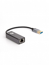 Кабель-переходник USB 3.0 (Am) -- LAN RJ-45 Ethernet 1000 Mbps, Aluminum Shell, VCOM  DU312M 