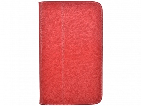 Чехол Jet.A SC8-26 для планшета Samsung Galaxy Tab4 8" из натуральной кожи, Красный/Серый интерьер