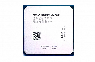 Процессор AMD Athlon 220GE OEM Radeon Vega Graphics  35W, 2C/4T, 3.4Gh(Max), 5MB(L2+L3), AM4  (YD220GC6M2OFB)