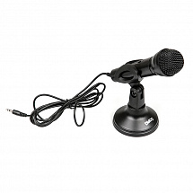 Микрофон Dialog M-150B (конденсаторный, настольный, на гибком основании,кнопка вкл, черный)