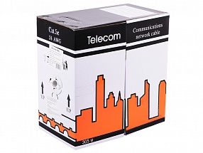 Кабель "Telecom" Pro UTP кат. 5e (бухта 305м) d0,52мм  (Омедненный)