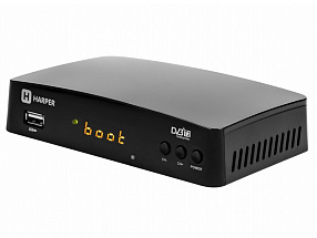 Цифровой телевизионный DVB-T2 ресивер HARPER HDT2-1511 Черный, Full HD, DVB-T, DVB-T2, поддержка внешних жестких дисков