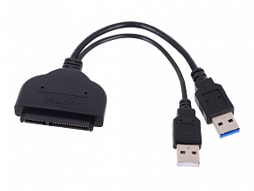 Контроллер ORIENT UHD-502, адаптер USB 3.0 to SATA 6GB/s SSD & HDD 2.5", двойной USB кабель 