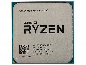 Процессор AMD Ryzen 3 1300X OEM <65W, 4C/4T, 3.7Gh(Max), 10MB(L2-2MB+L3-8MB), AM4> (YD130XBBM4KAE)