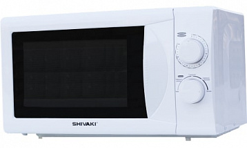 Микроволновая печь SHIVAKI SMW2020MW, 700 Вт., 20 л., мех. упр., таймер 30 мин., разморозка, белый