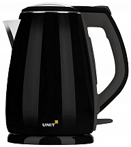 Чайник электрический UNIT UEK-269 (Чёрный); Сталь - Пластик (Двухслойный корпус), 2.2л., 2200Вт.