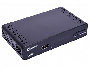 Цифровой телевизионный DVB-T2 ресивер HARPER HDT2-1513 Черный, Full HD, DVB-T, DVB-T2, поддержка внешних жестких дисков