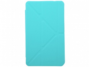 Чехол IT BAGGAGE для планшета SAMSUNG Galaxy Tab4 8" hard case искус. кожа бирюзовый с тонированной задней стенкой ITSSGT4801-6 