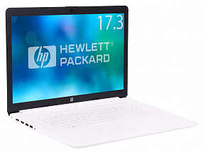 Ноутбук HP 17-ca0004ur <4KF91EA> AMD A6-9225 (2.6)/4Gb/500Gb/17.3" HD+ AG/Int AMD Radeon R4/DVD-RW/Cam HD/DOS (Snow White)