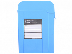 Чехол жесткий для HDD/SSD 3.5" ORICO PHI-35-BL, PP пластик, влагозащита, синий, 162 x 114 x 36 мм