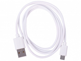 Кабель Micro USB, 1M, White CANYON  CNE-USBM1W  