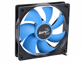 Вентилятор Aerocool Force 12 Blue, 120x120x25мм, 1000 об./мин., разъем MOLEX 4-PIN + 3-PIN, 23.7 dBA 