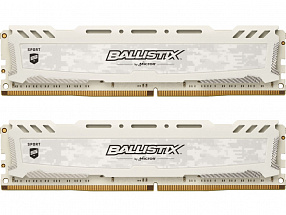 Память DDR4 16Gb 2x8Gb (pc-24000) 3000MHz Crucial Ballistix Sport LT White CL15 SRx8 BLS2K8G4D30AESCK